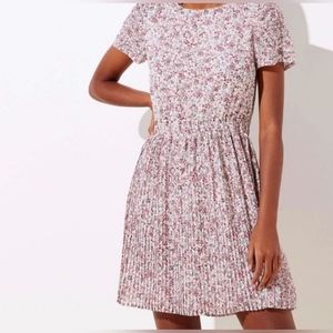 LOFT Plus Garden Pleated Flare Dress 14W